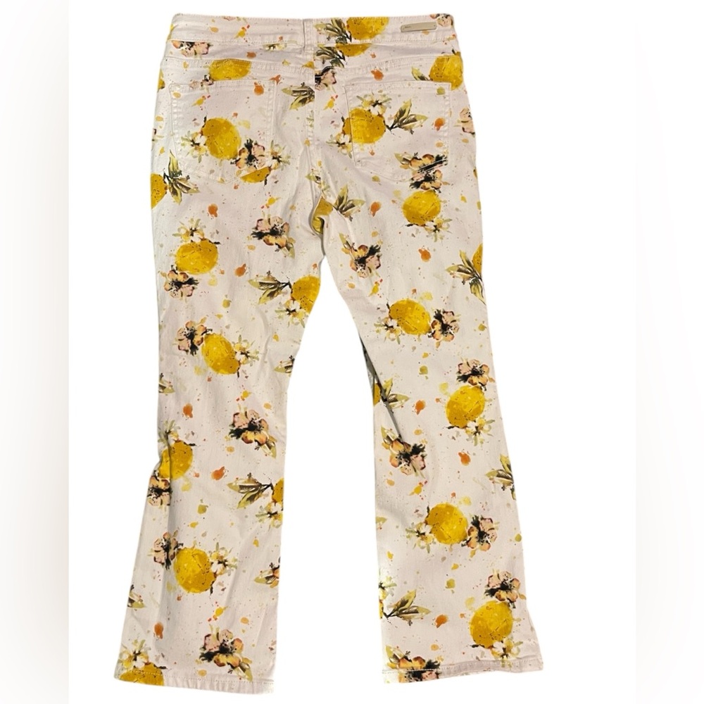 PILCRO by Anthropologie Floral Yellow and White Jeans - Picture 4 of 9
